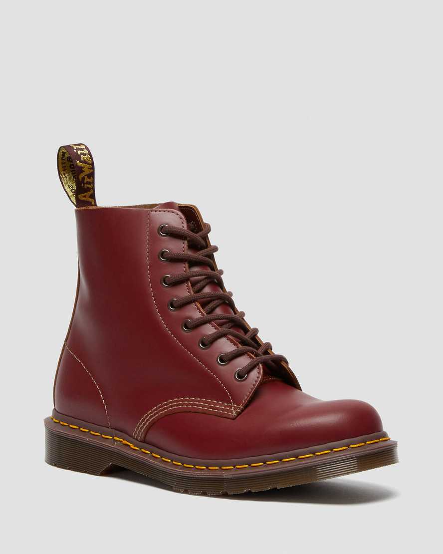 Dr. Martens 1460 Vintage Made In England Erkek Bağcıklı Bot - Bot Bordo |MSRJV9426|